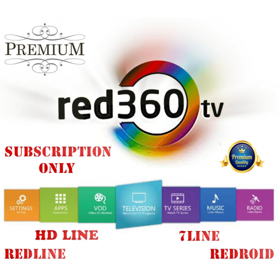 Abonnement RED360 premium 12 mois.