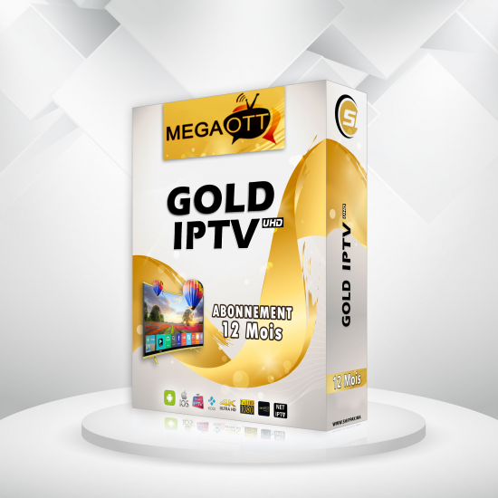 Abonnement IPTV GOLD+ 12 Mois
