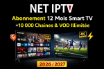 Abonnement NET IPTV 12 Mois Smart TV Samsung & LG | IPTV 4K